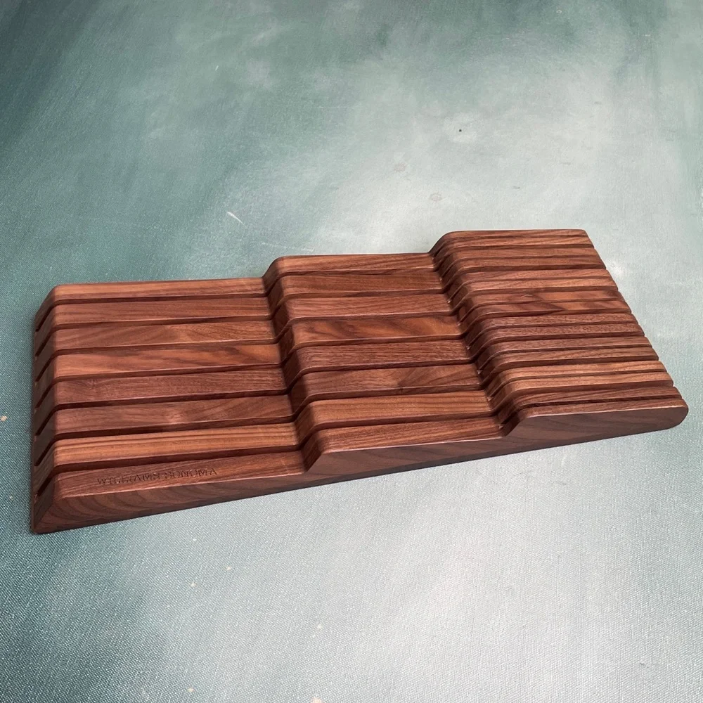 Williams Sonoma Wood In Drawer Knife Organizer